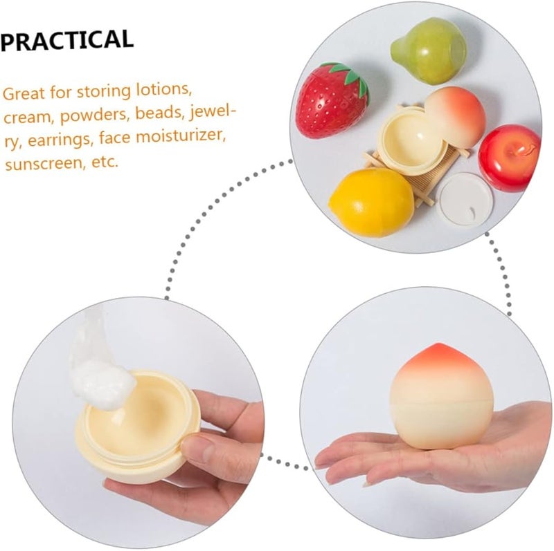 Healifty 5Pcs Plastic Travel Jars with Lids Leak Proof Cream Containers for Skincare - Image 3